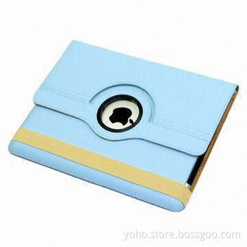 Blue 360 Degrees Case for iPad 2 and iPad 3, Supports Auto-on/Off Feature